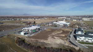 Bird's eye view featuring a mountain view