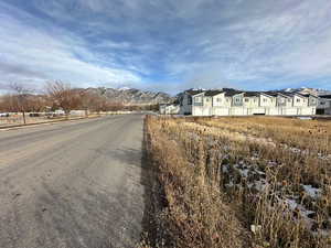 View of street featuring a mountain view