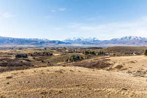 Mountain view featuring a rural view