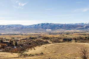 View of mountain feature with a rural view