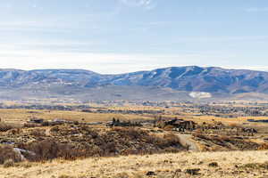 Mountain view with a rural view