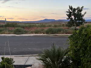 View of road with a mountain view