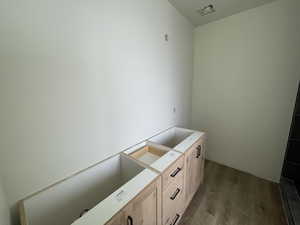 Bathroom featuring hardwood / wood-style floors