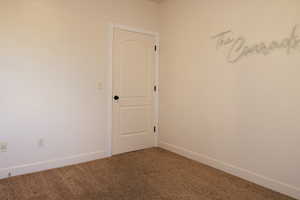 Empty room with carpet