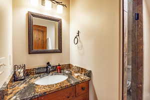 Bathroom featuring vanity