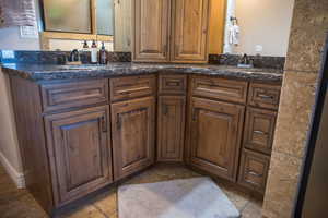 Bathroom featuring vanity