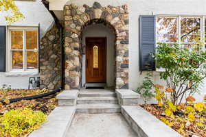 Front door entry.