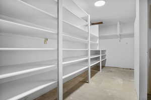 View of pantry / storage room