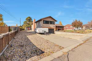 View of front of house featuring a garage