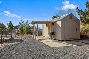 View of outdoor structure