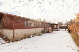 View of snow covered exterior