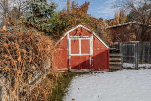 View of snow covered structure