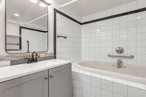 Basement Bathroom w/HUGE Jetted Tub!