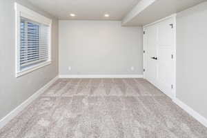 View of carpeted empty room