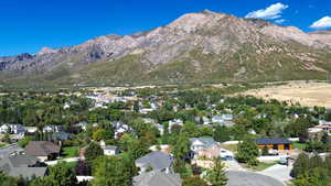 Exterior space with a mountain view