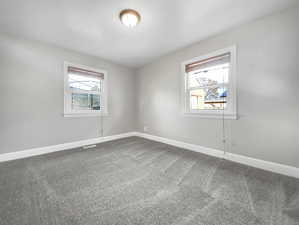 View of carpeted empty room