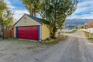 Garage, Showing West Easement to Rear Lots