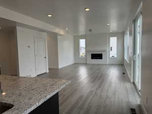 Family Room and Electric Fireplace