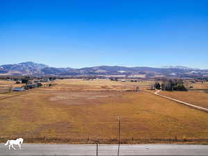 Mountain view with a rural view