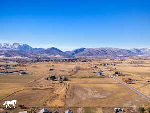 View of mountain feature with a rural view