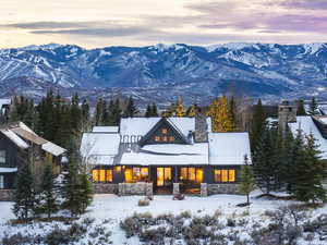 Exterior space featuring a mountain view