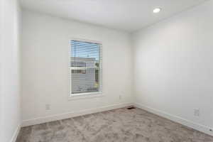 View of carpeted empty room