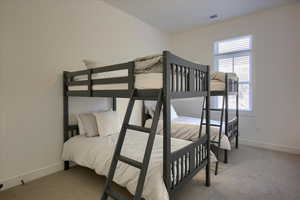 Bedroom featuring carpet flooring