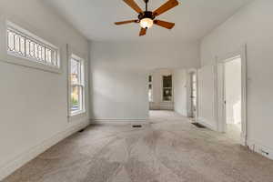 Dining room looking into living room