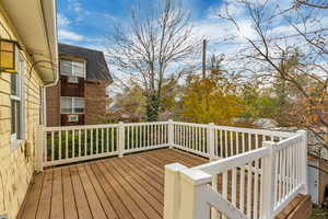 View of wooden terrace