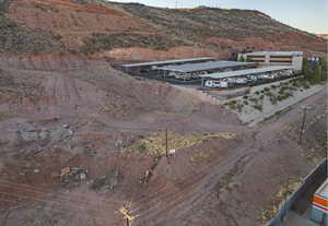 Exterior space featuring a mountain view