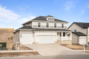 View of front of house featuring a garage