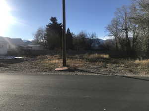 View of street featuring a mountain view