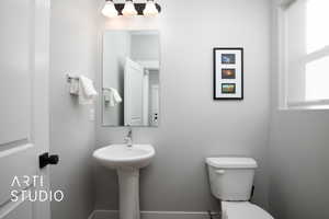 1/2 Bathroom attached to mudroom