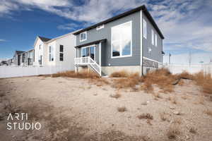 View of back of property