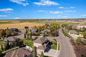 Birds eye view of property