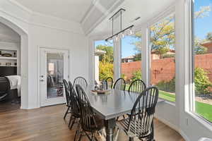 View of sunroom / solarium