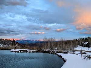 View of community pond