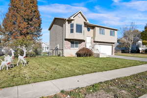 Front view - Split foyer home