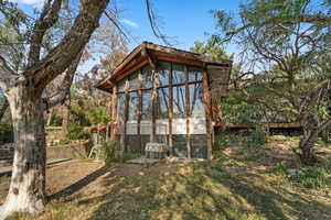 View of outbuilding