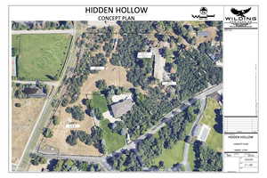 Aerial map of property and surrounding area