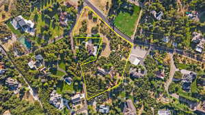 Birds eye view of property