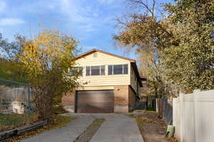 View of front of house featuring a garage