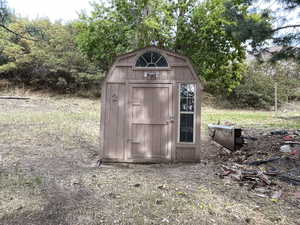 View of outbuilding