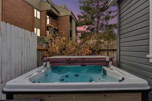 Exterior space with a hot tub: Spa; Hot Spa