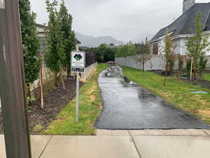 View of road featuring a mountain view