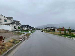 View of street featuring a mountain view