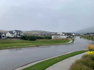 View of road featuring a mountain view