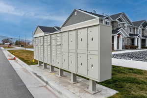 View of community featuring mail boxes