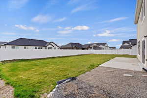 View of yard featuring a patio