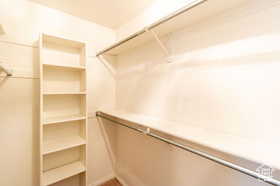 View of spacious closet